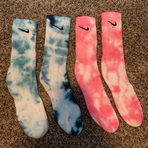 Tie-Dyed Nike Crew Socks